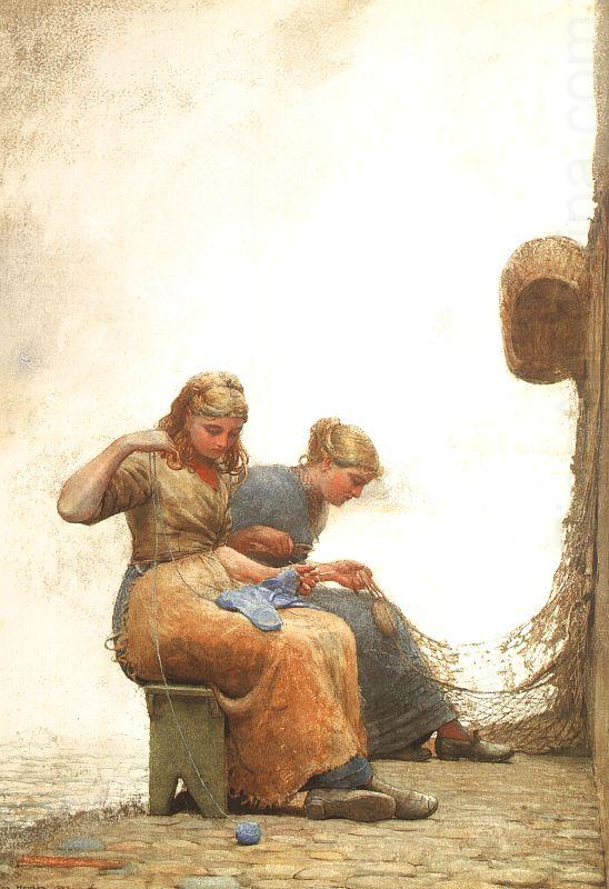 Mending the Nets, Winslow Homer